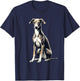 Italian Greyhound Italian Sighthound Iggy T-Shirt - T-Shirt | Navy