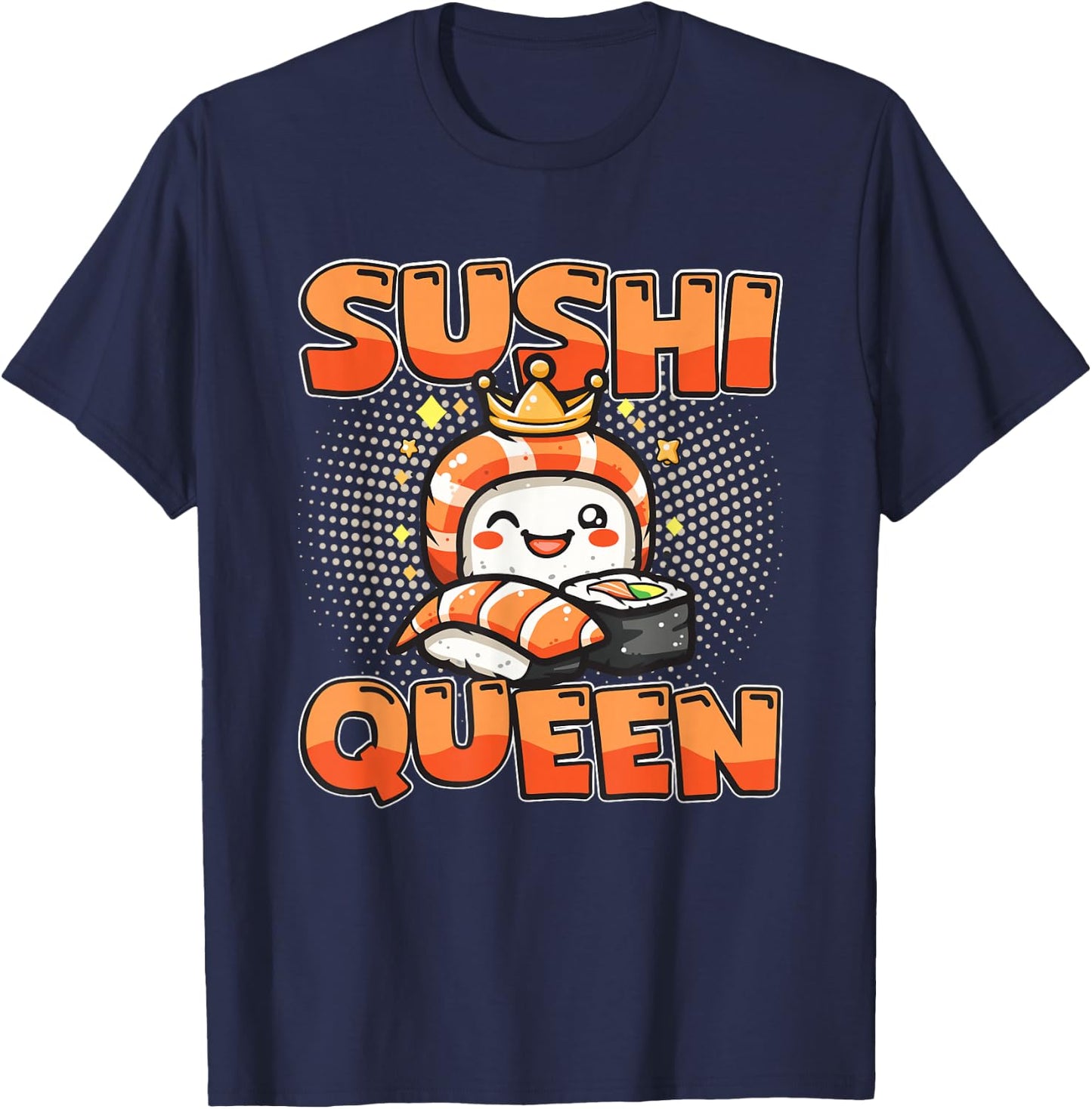 Sushi Lover Girl - Sushi Queen T-Shirt - T-Shirt | Navy