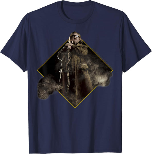 Harry Potter Alastor Mad Eye Moody Character Portrait T-Shirt - T-Shirt | Navy