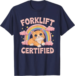Forklift Certified T-Shirt - T-Shirt | Navy