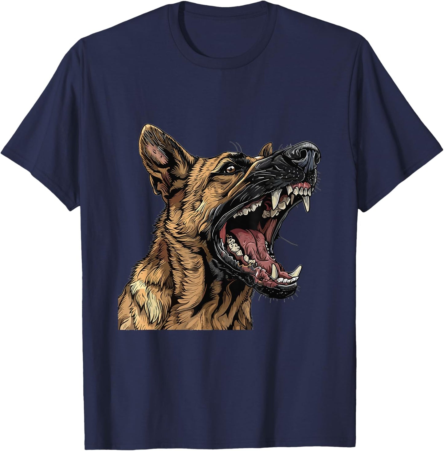 Belgian Malinois Dog Breed Graphic T-Shirt - T-Shirt | Navy