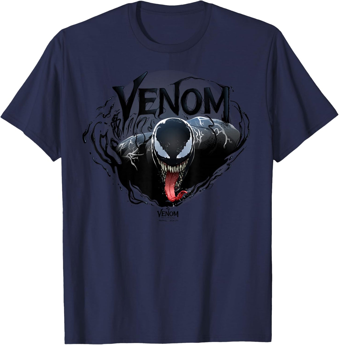 Marvel Venom: The Last Dance Lethal Protector Symbiote Logo T-Shirt - T-Shirt | Navy