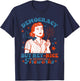 Funny Democracy Is Dying But Hey Nice Fireworks 4th Of July T-Shirt - T-Shirt | Navy