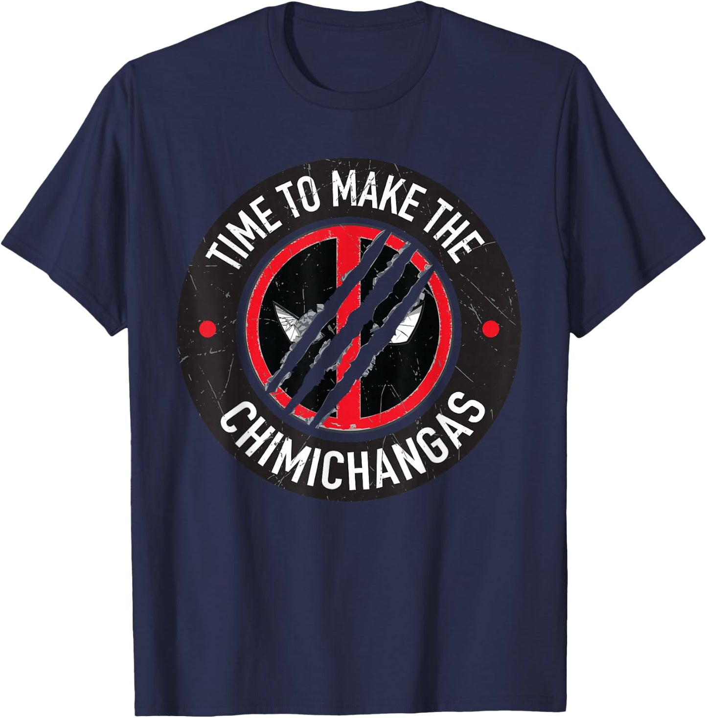 Marvel Studios Deadpool & Wolverine Chimichangas Claw Slash T-Shirt - T-Shirt | Navy