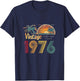 Retro - 1976 50th Birthday 50 Years Old - Vintage Women Men T-Shirt - T-Shirt | Navy