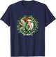 Yule Fairy Cute Ivy Wreath T-Shirt - T-Shirt | Navy