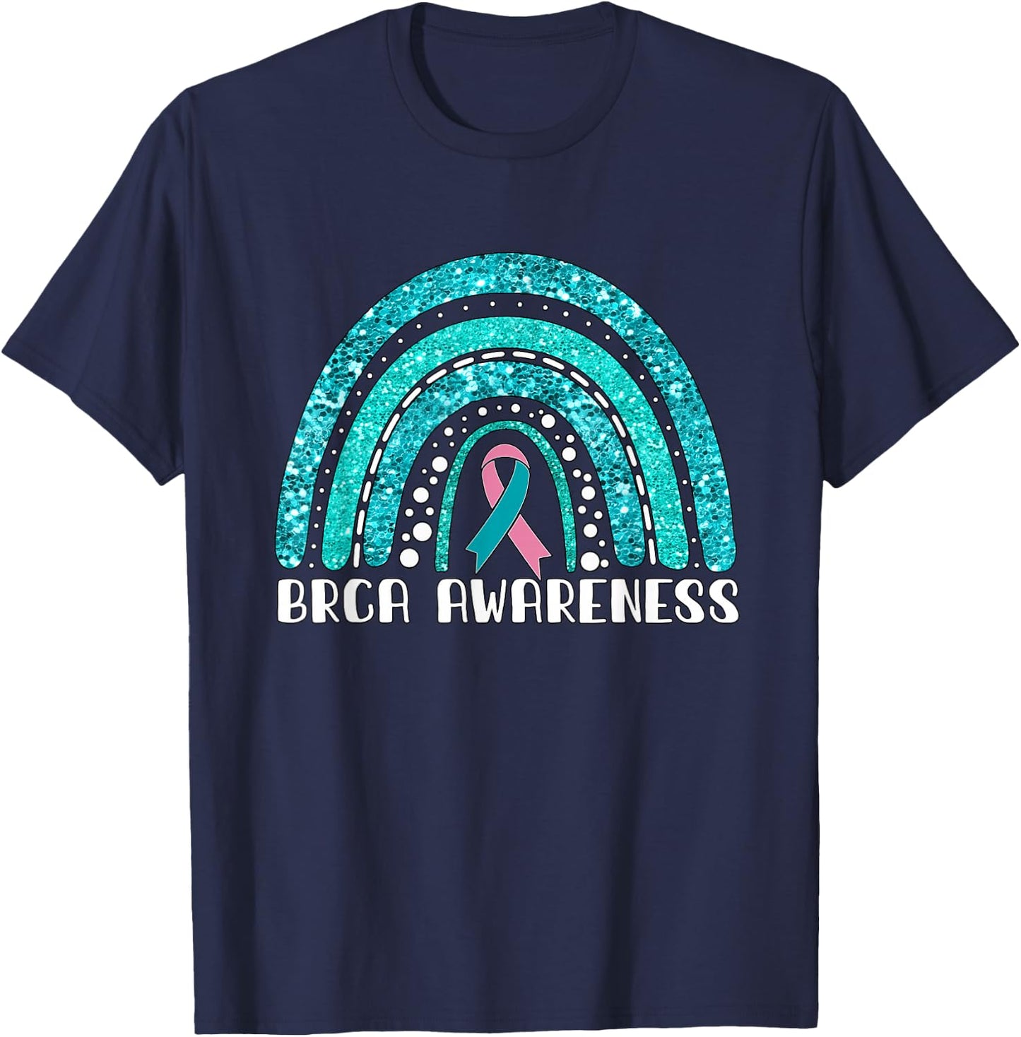 Rainbow Warrior BRCA Awareness T-Shirt - T-Shirt | Navy