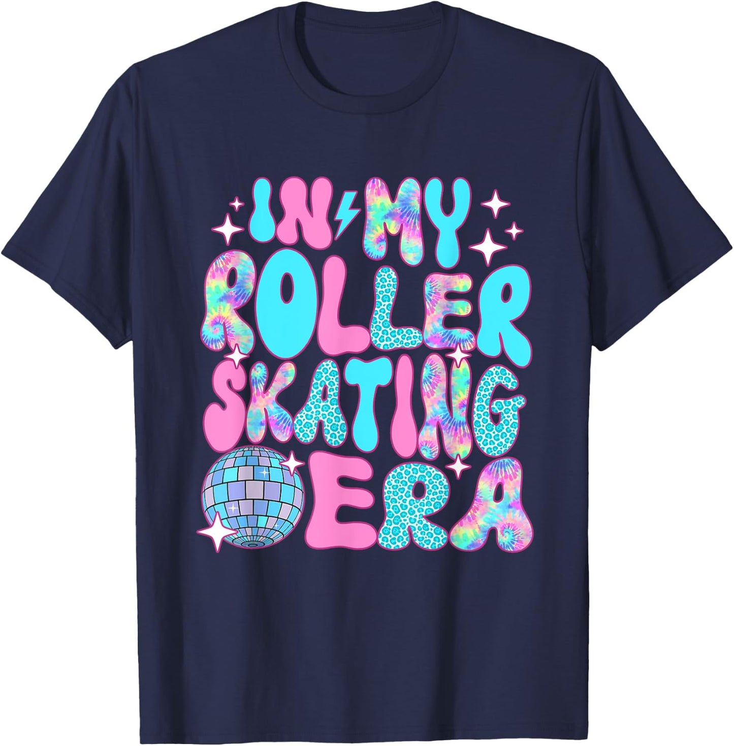 Disco In My Roller Skating Era T-Shirt - T-Shirt | Navy