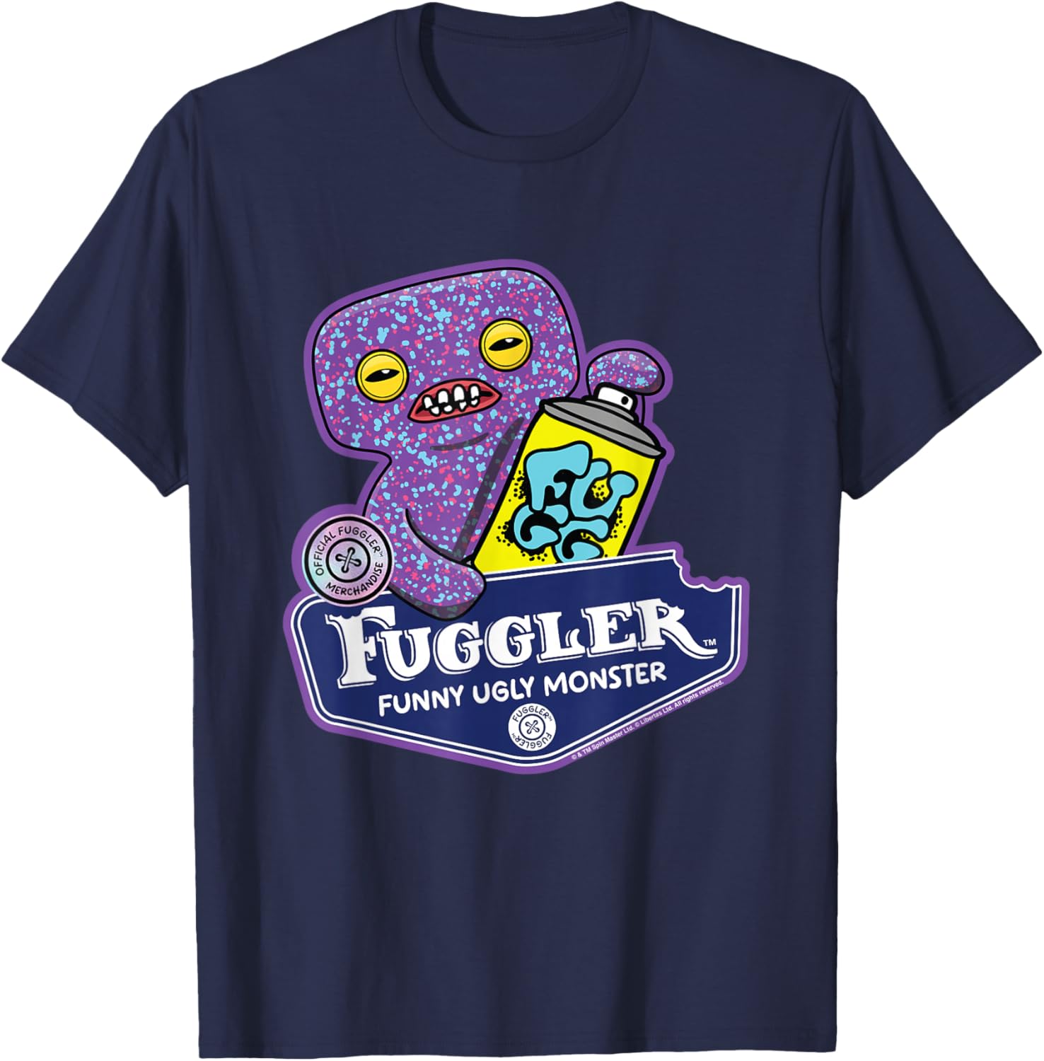 Fuggler Funny Ugly Monsters Squidge T-Shirt - T-Shirt | Navy