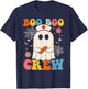 Groovy Retro Boo Boo Crew Nurse Funny Ghost Halloween Nurse T-Shirt - T-Shirt | Navy