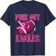 Eagles Pink Out Football Tackle Breast Cancer T-Shirt - T-Shirt | Navy