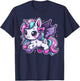Pastel Goth Unicorn Kawaii Creepy Cute Aesthetic Art T-Shirt - T-Shirt | Navy