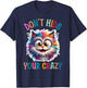 Don’t Hide Your Crazy Funny Cat Crazy, Funny Men Woman Kids T-Shirt - T-Shirt | Navy