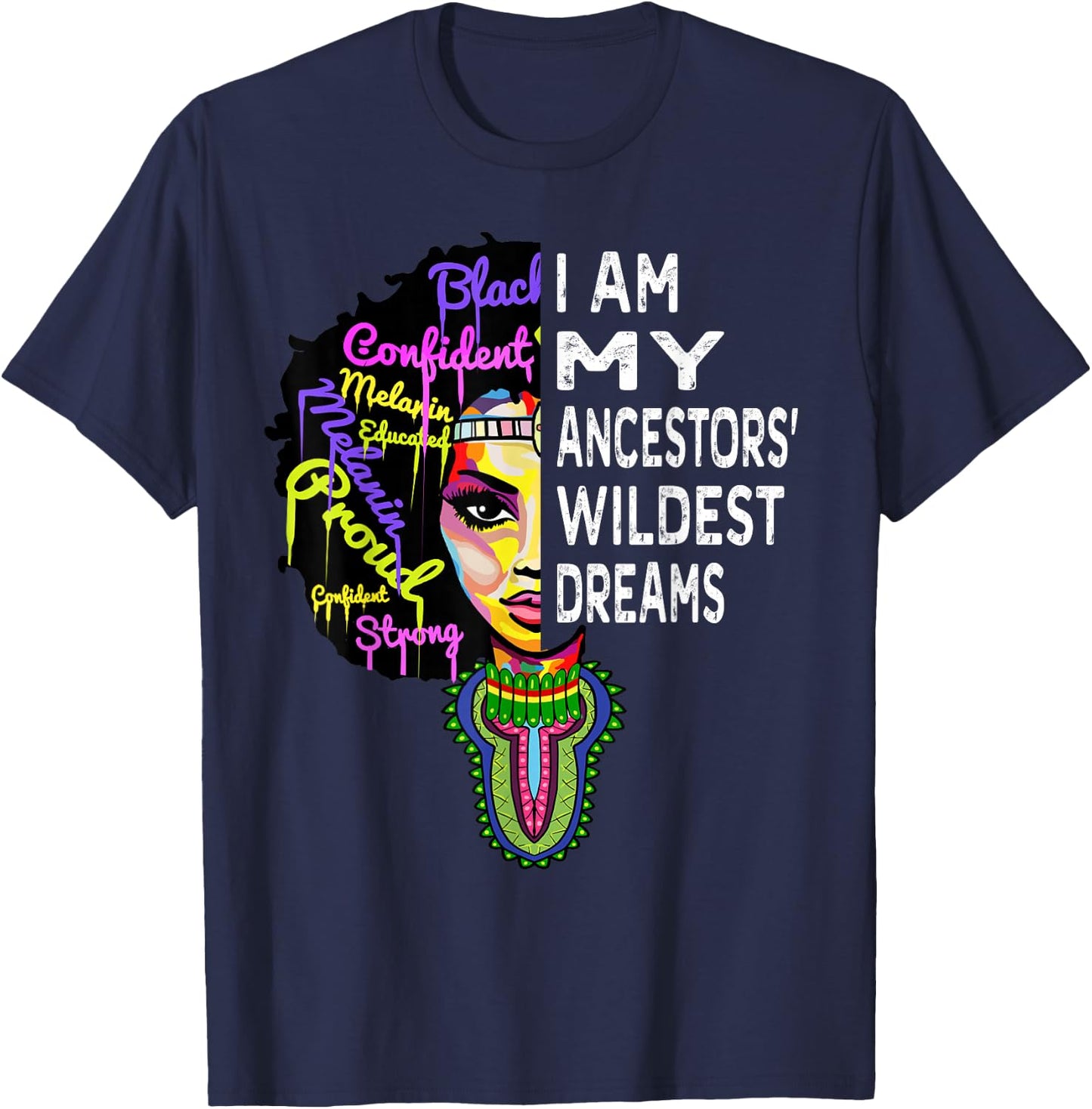 Juneteenth Women - Black History Month T-Shirt - T-Shirt | Navy