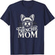 Frenchie Shirt Girls Women Frenchie Lover French Bulldog T-Shirt - T-Shirt | Navy
