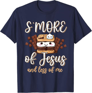 S'more Of Jesus Less Of Me Funny Christian Smore Men Women T-Shirt - T-Shirt | Navy