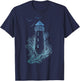 Lighthouse - Pharos Wave and Seagull T-Shirt - T-Shirt | Navy