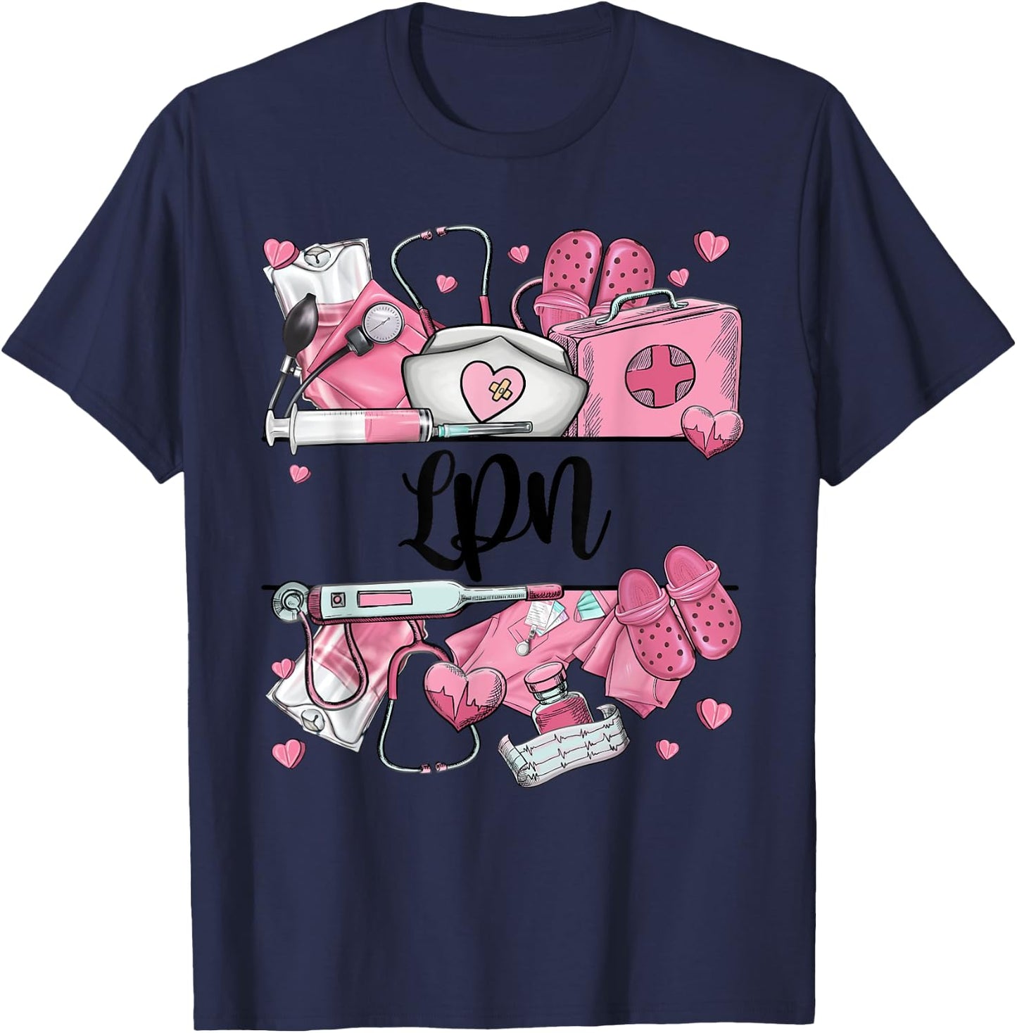 NURSE'S DAY LPN Appreciation NURSE WEEK 2024 T-Shirt - T-Shirt | Navy