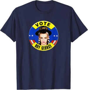 Boy George – Vote Big T-Shirt - T-Shirt | Navy