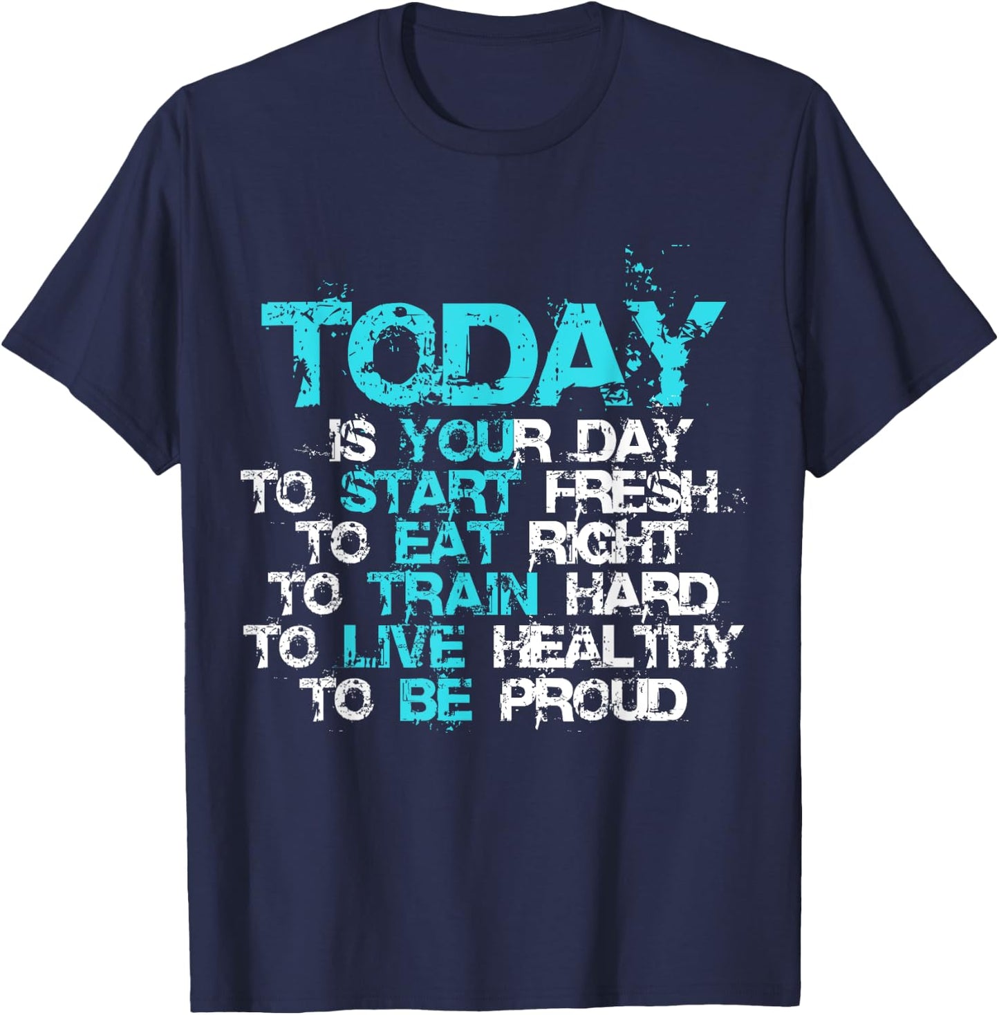 Gym Motivation Workout Quote Motivational Fitness Lover Gift T-Shirt - T-Shirt | Navy