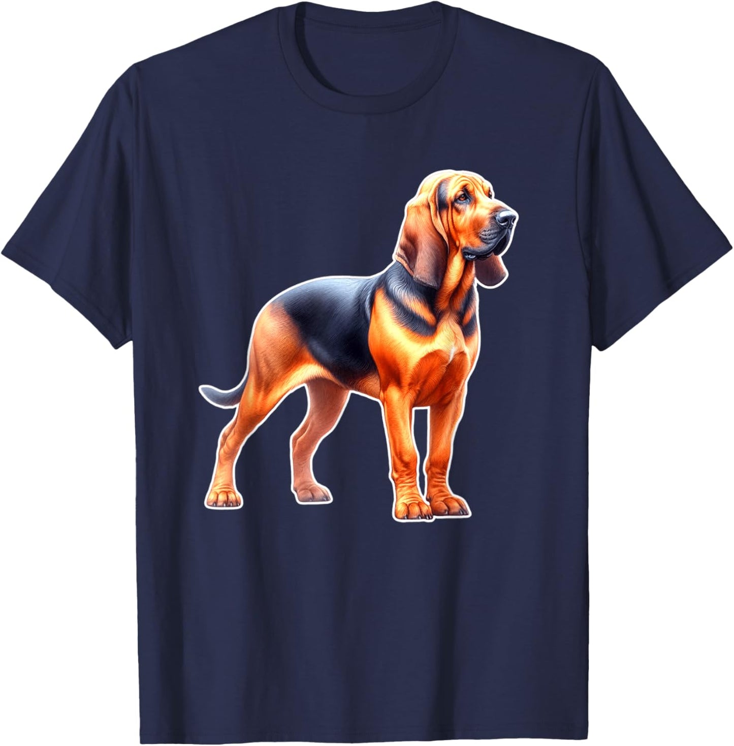 Bloodhound Dog T-Shirt - T-Shirt | Navy