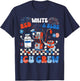 ICU Nurse 4th Of July Independence Day Red White ICU Crew T-Shirt - T-Shirt | Navy