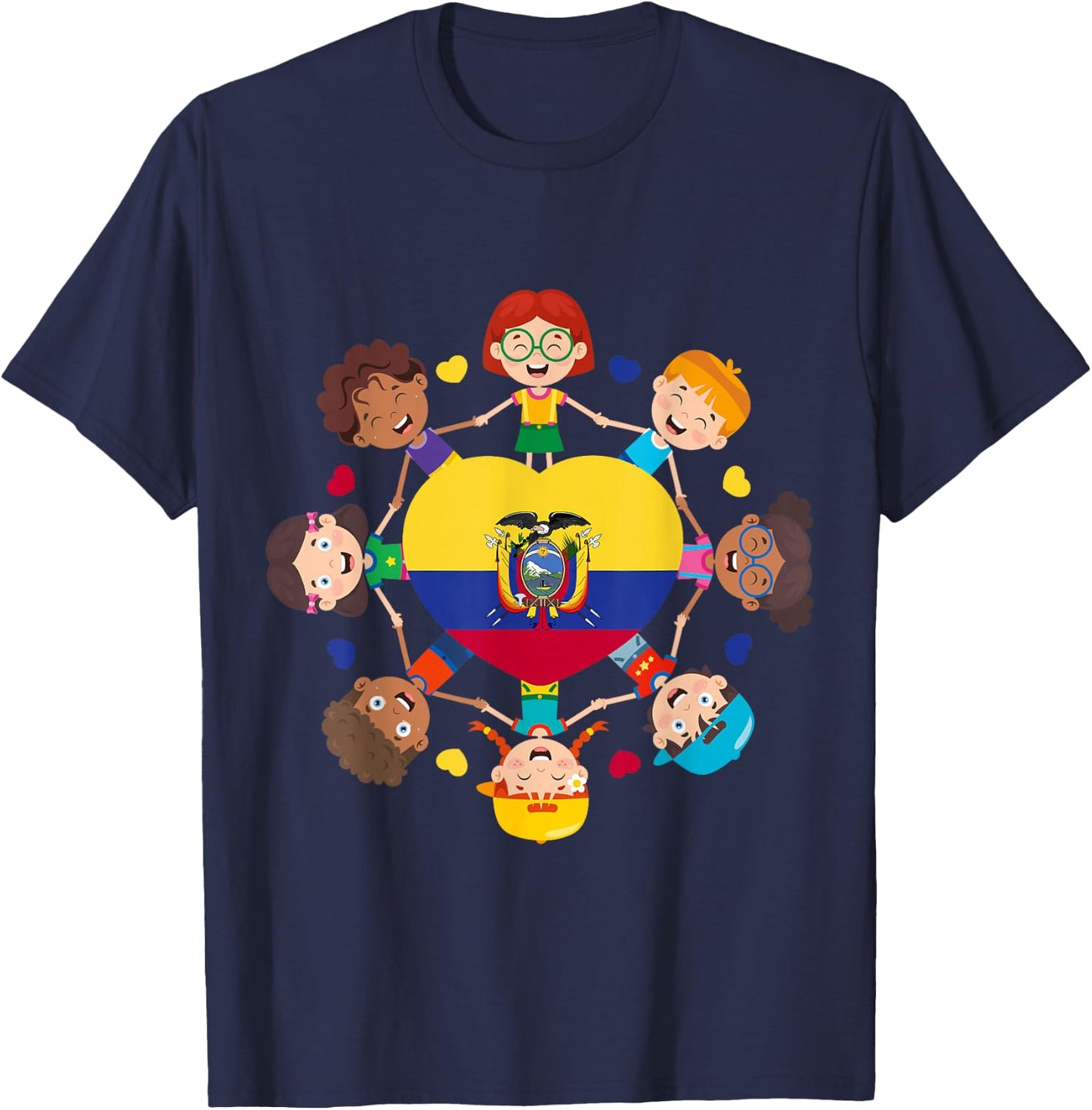 Ecuador Hispanic Heritage Toddler Ecuadorian Boys Girls Kids T-Shirt - T-Shirt | Navy