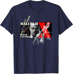Brooklyn Bridge Hip Hop Store Malcolm X 002 -Kids Black T-Shirt - T-Shirt | Navy