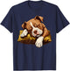 Sleeping American Staffordshire Terrier Puppy T-Shirt - T-Shirt | Navy
