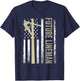 Future Lineman American Flag Electric Cable 4th of July T-Shirt - T-Shirt | Navy