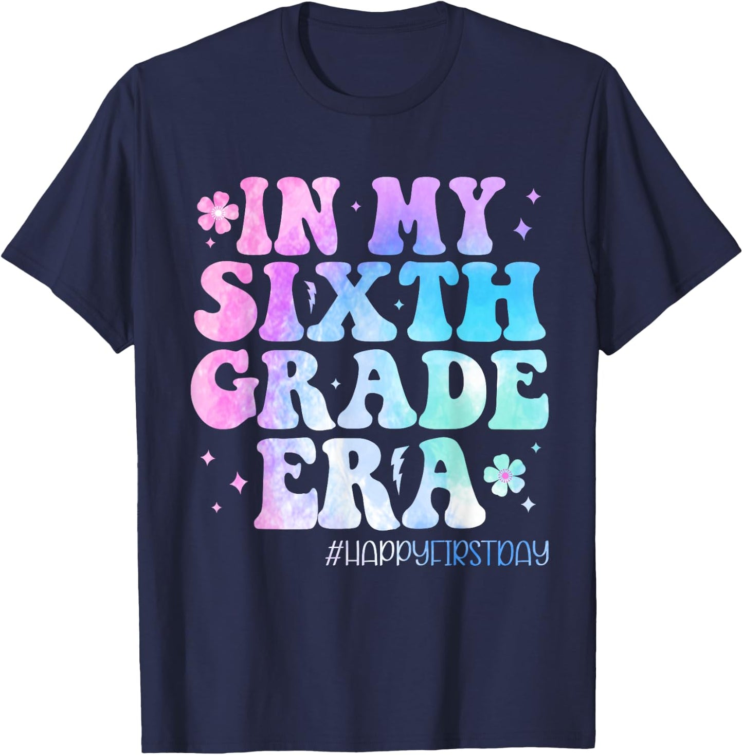 In My Sixth Grade Era Back to School 6th Grade Teachers Kids T-Shirt - T-Shirt | Navy