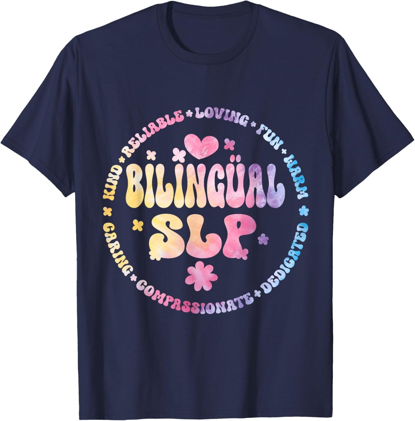 Cultivando Bilingues SLP Language Bilingual Crew Teacher T-Shirt - T-Shirt | Navy