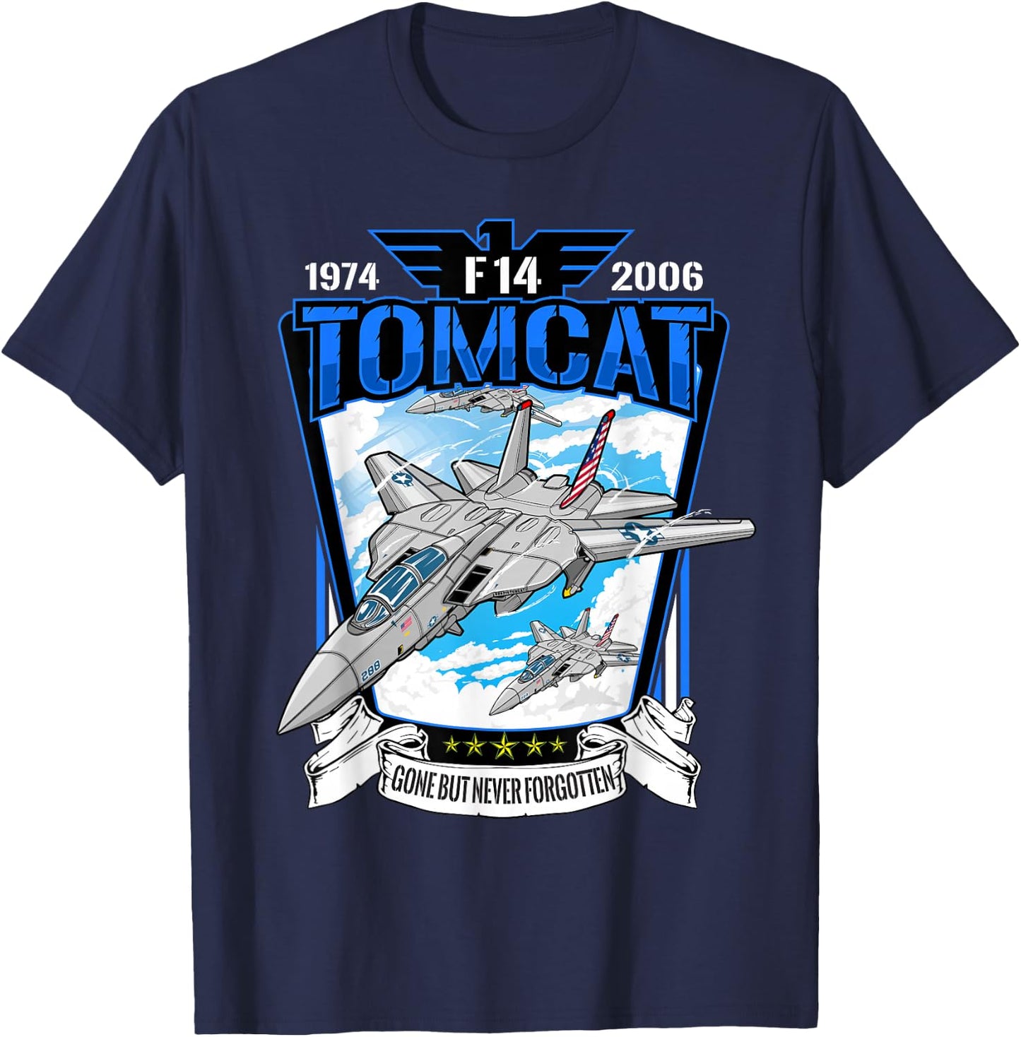 Military F14 Cat Fighter Jet for Airshow Avgeeks T-Shirt - T-Shirt | Navy