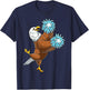 Cheerleading Eagle Cheerleader Cheer Flyer T-Shirt - T-Shirt | Navy