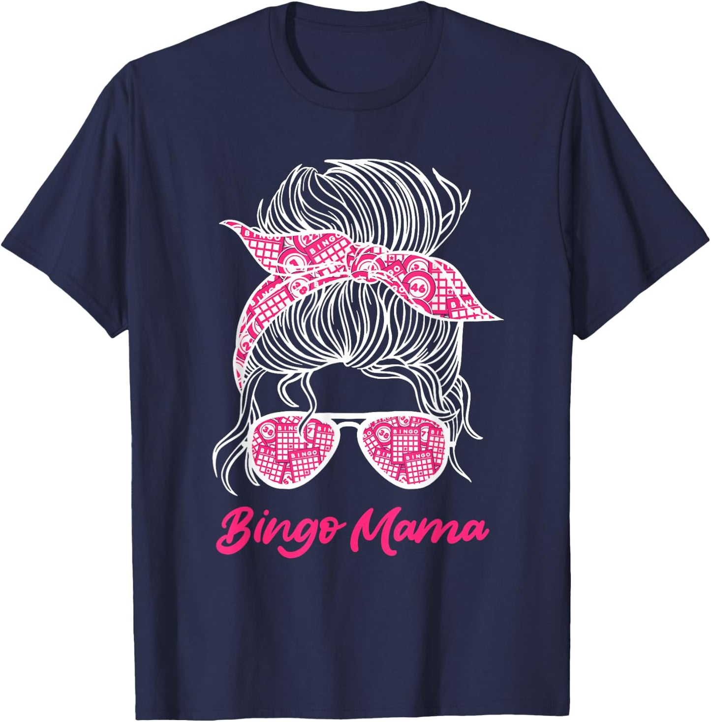 BINGO MOM Bingo Player Mom Bingo Birthday Bingo T-Shirt - T-Shirt | Navy