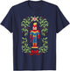 Marvel Holiday Christmas Avengers Captain Marvel Nutcracker T-Shirt - T-Shirt | Navy