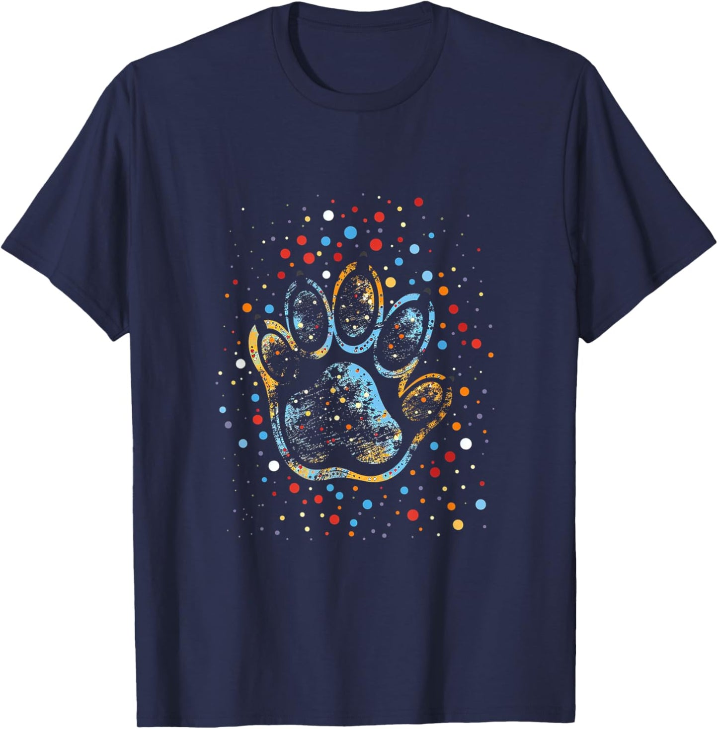 Puppy Paw Print T-Shirt - T-Shirt | Navy