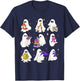 Halloween Math Teacher, Ghost Math Teacher, Back To School T-Shirt - T-Shirt | Navy