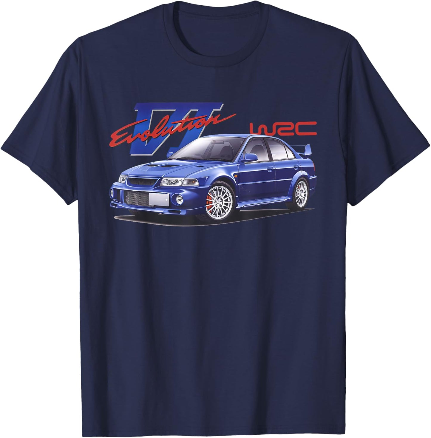 WRC Evo 6 World Rally Sports Car T-Shirt - T-Shirt | Navy