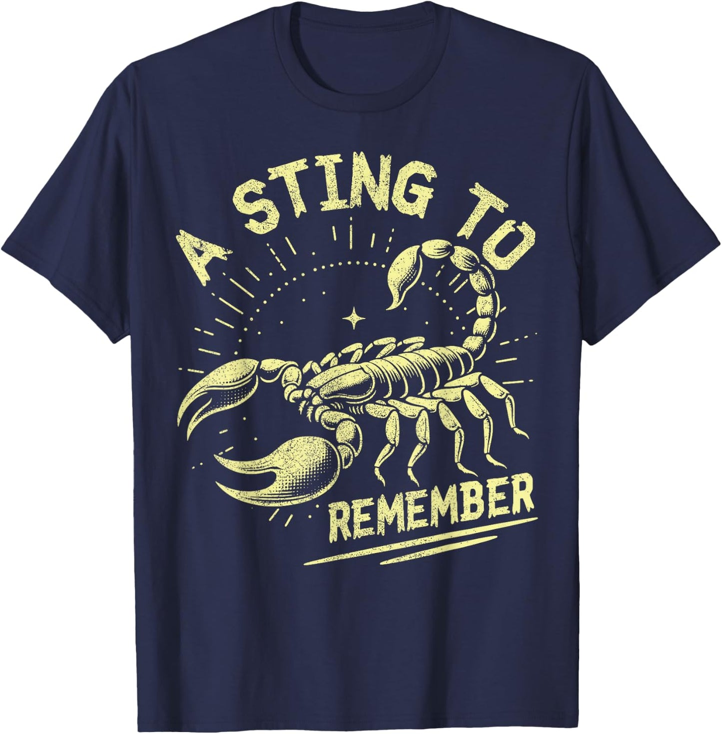 A Sting to Remember Scorpion T-Shirt - T-Shirt | Navy