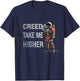 Creed '24 Take Me Higher American Astronaut Men Women T-Shirt - T-Shirt | Navy