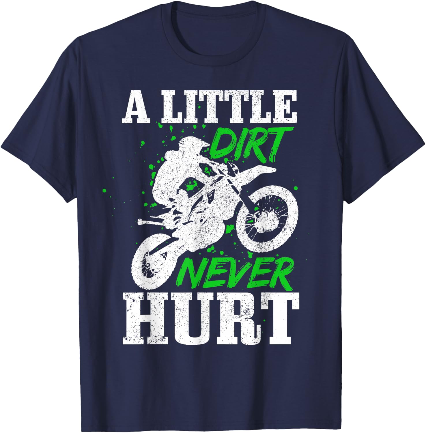 Motocross Dirt Bike MX Racing Biker T-Shirt - T-Shirt | Navy