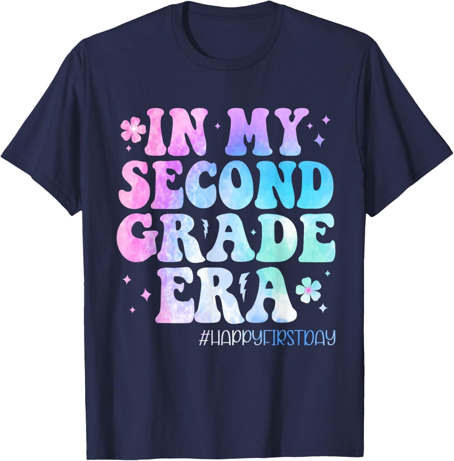 In My Second Grade Era Back to School 2nd Grade Teacher Kids T-Shirt - T-Shirt | Navy
