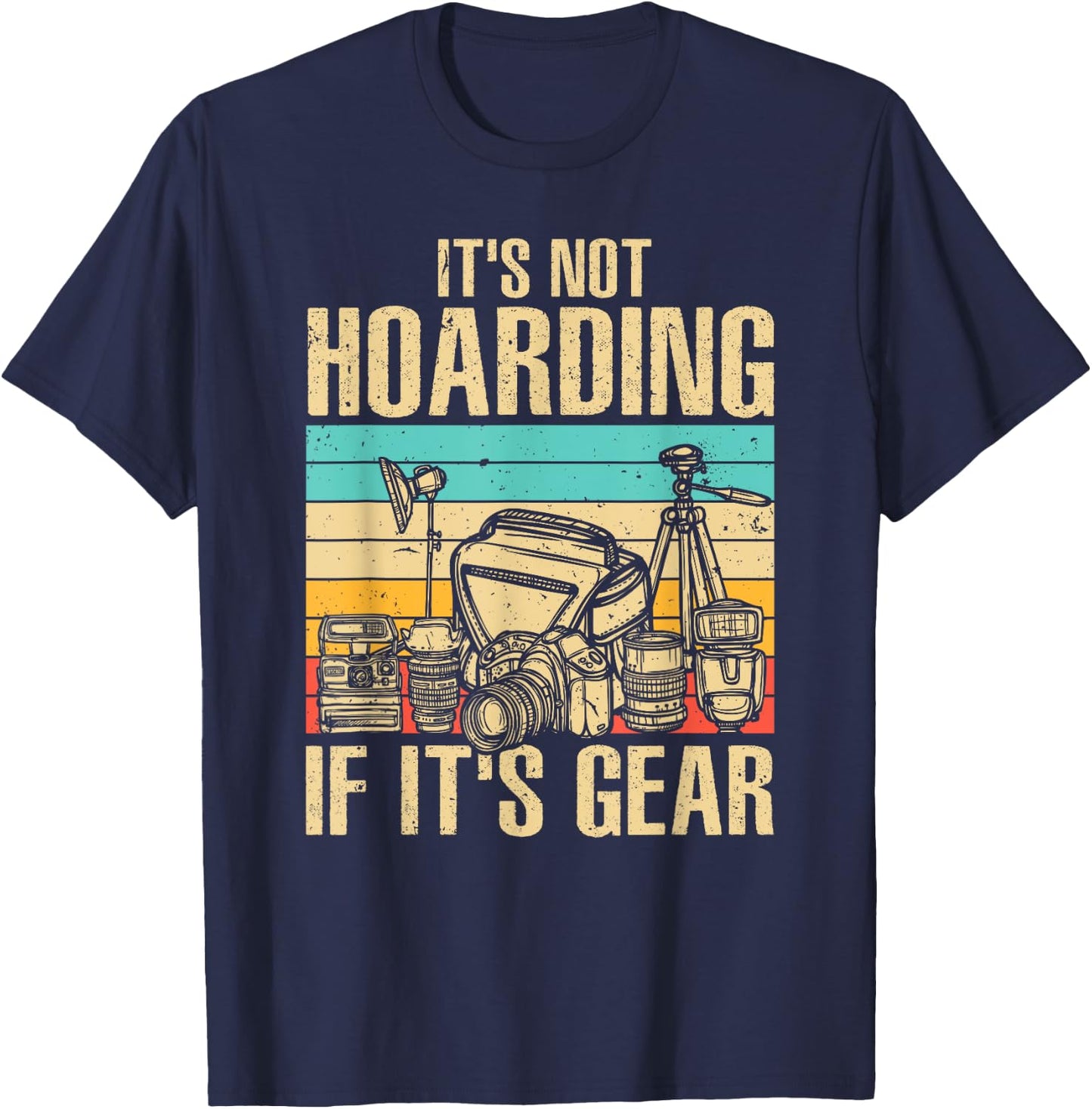 Cool Photography Women Photographer Camera Gear Lens T-Shirt - T-Shirt | Navy