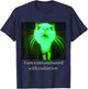 I Am Contaminated with Radiation Funny Ironic Cat Meme T-Shirt - T-Shirt | Navy