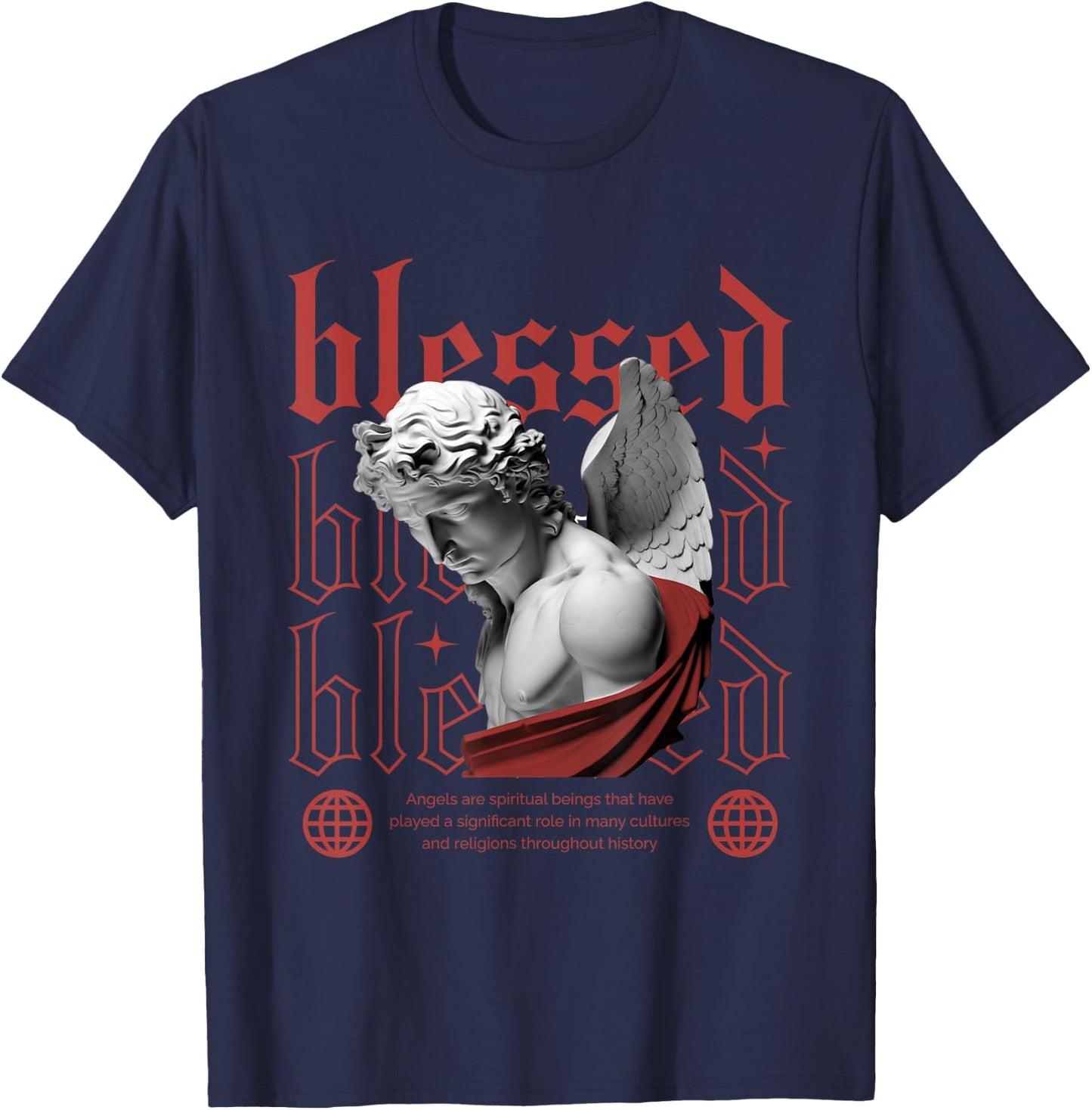 Blessed Dune Red 13s Matching Women T-Shirt - T-Shirt | Navy