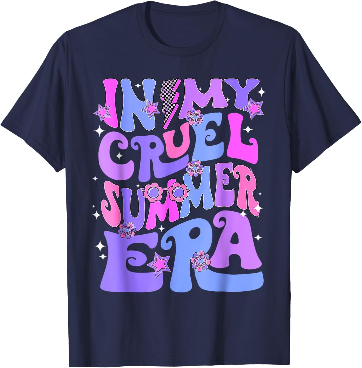 Funny Summer In My Cruel Summer Era Beach Vacation T-Shirt - T-Shirt | Navy