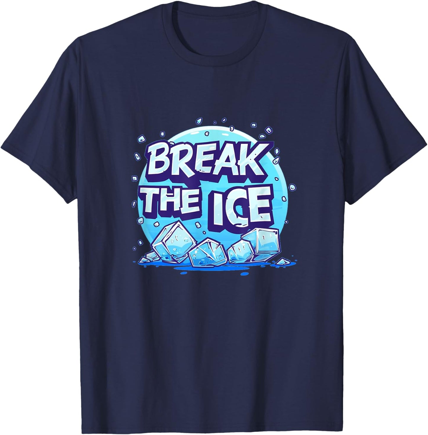 Cool break the Ice Idiom Costume for Boys and Girls T-Shirt - T-Shirt | Navy