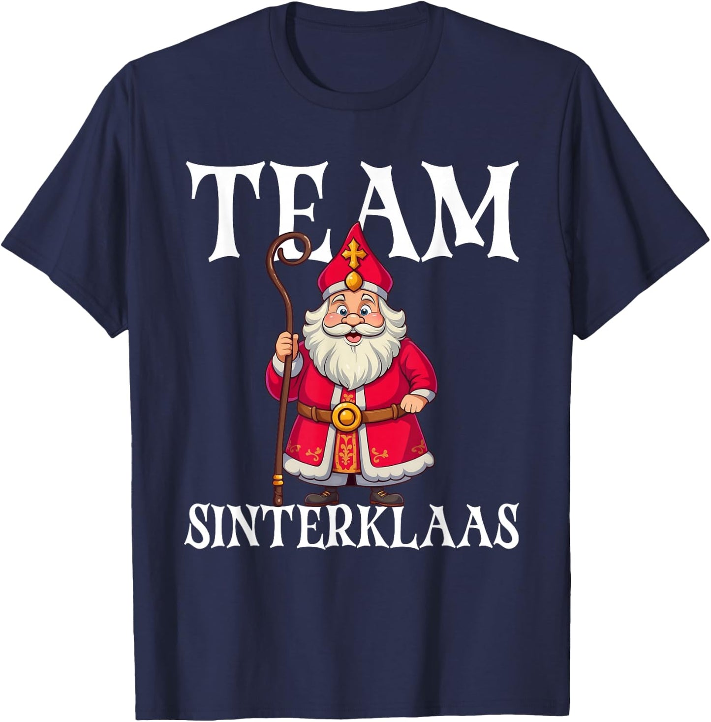 Team Sinterklaas Dutch Christmas Santa Sinterklaas T-Shirt - T-Shirt | Navy