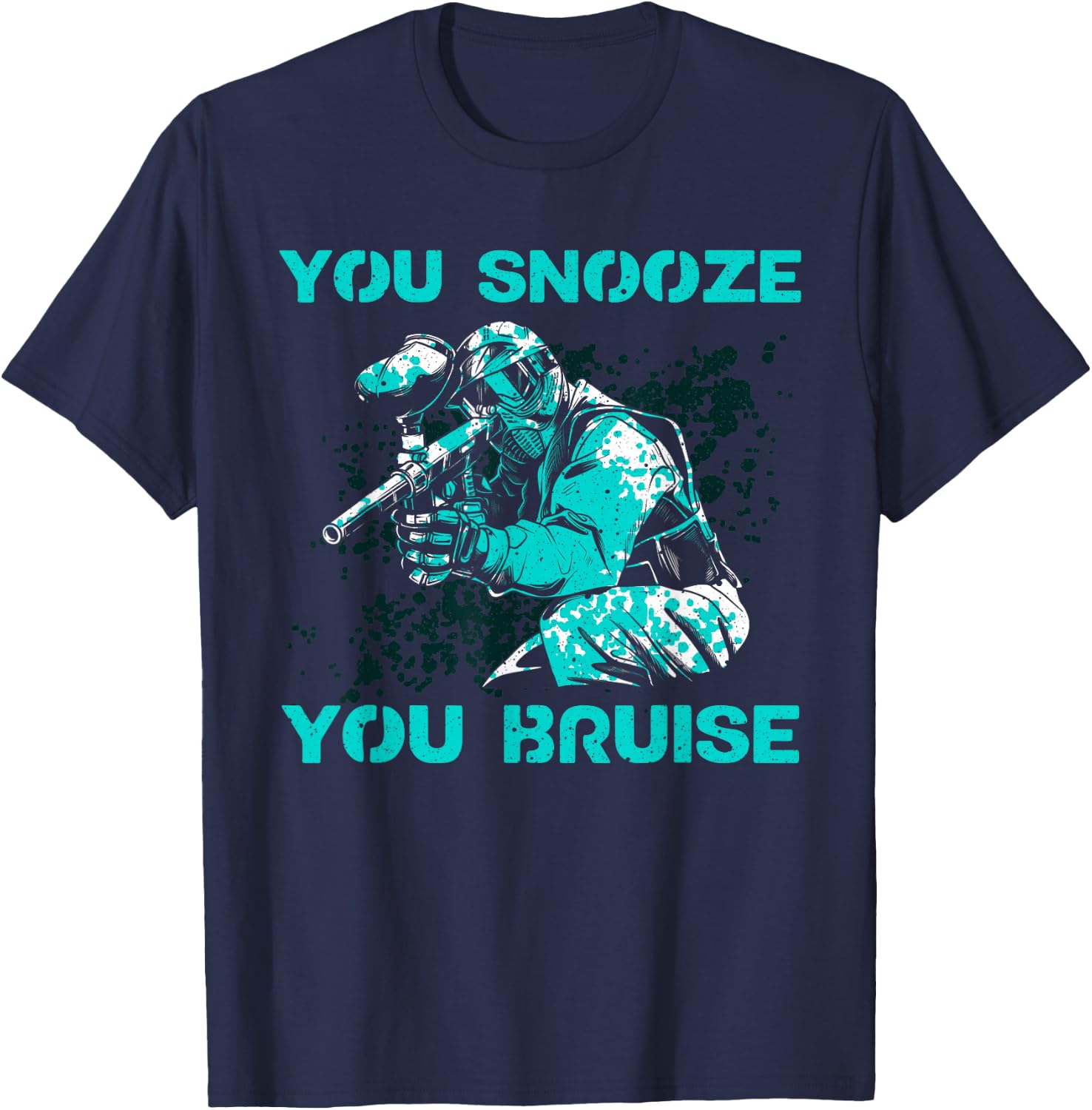 Funny Paintball Art Women Kids Paintball Player T-Shirt - T-Shirt | Navy